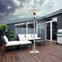 Verplaatsbare infrarood terrasverwarmer RVS 2000Watt